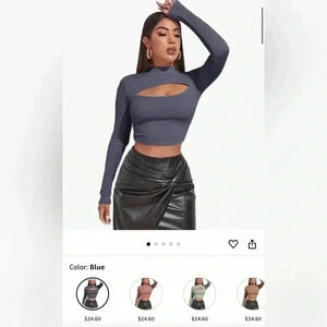 Cutout Turtleneck Longsleeve